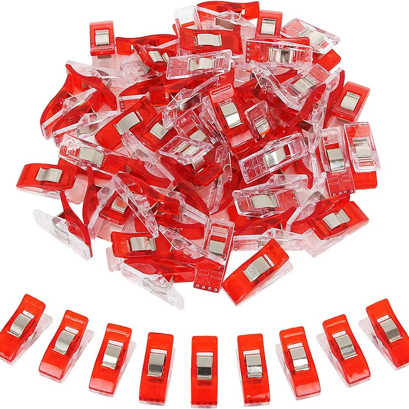 50 STKS Naaiclips Kleurrijke Clips Multifunctioneel Plastic Ambacht Haken Breien Veiligheid Kleding Clips Kleur Bindclips Papier