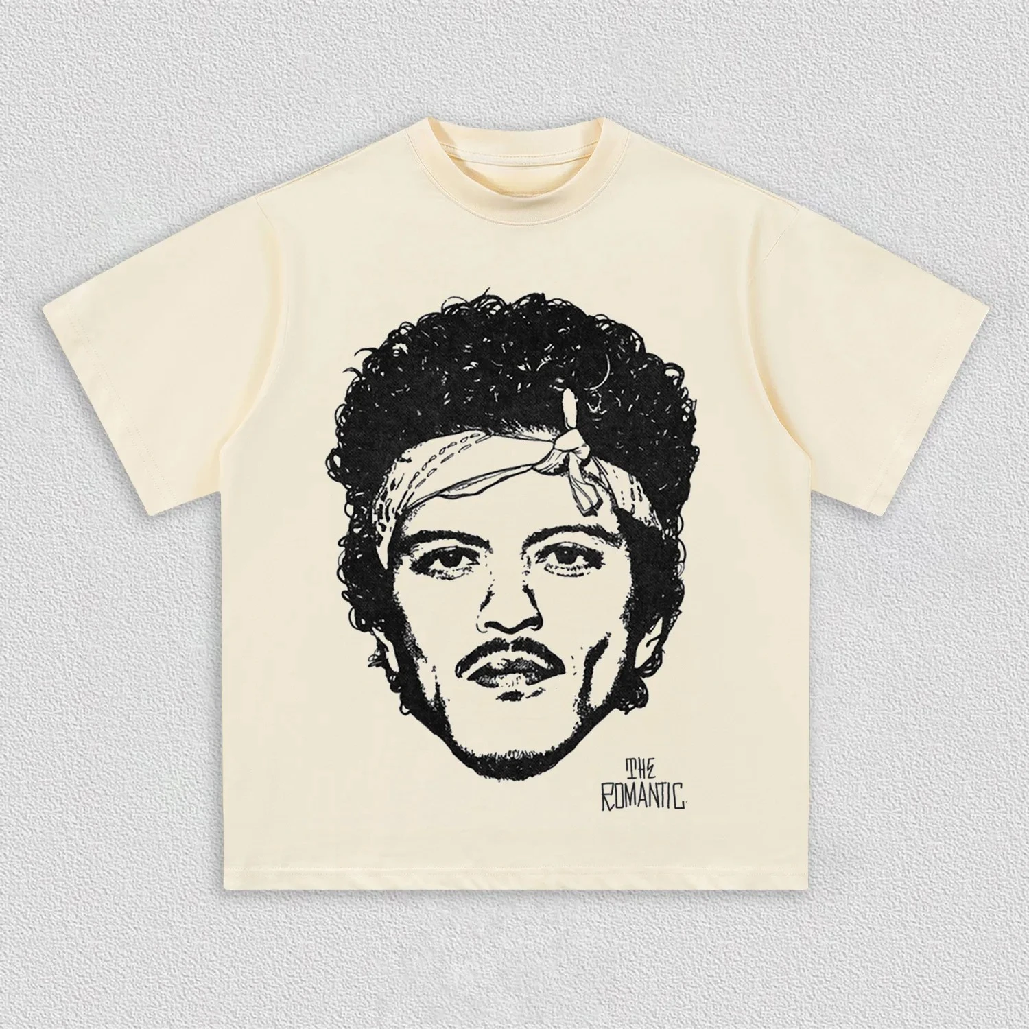 Camiseta gráfica vintage romántica de Bruno Mars para hombre y mujer, ropa informal de algodón R&B, ropa de calle retro, camiseta para fanáticos