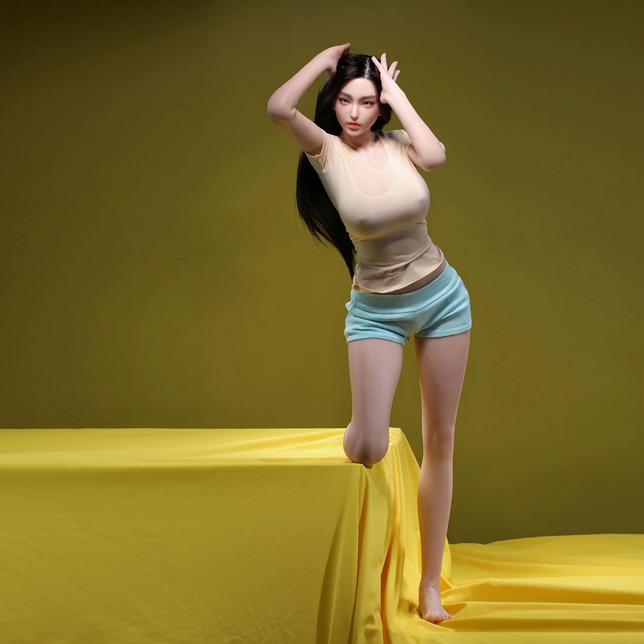 70 سنتيمتر 1/3 سيليكون دمية Yoonjoo الجمال اليوغا مجموعة الطبعة مجموعة كاملة عمل الشكل #3