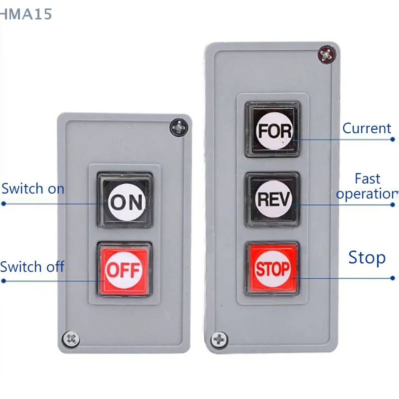 [EL] TPB-2/3 صندوق تبديل زر إيقاف التشغيل، صندوق زر التحكم في المحرك، موقعين TPB-2/3