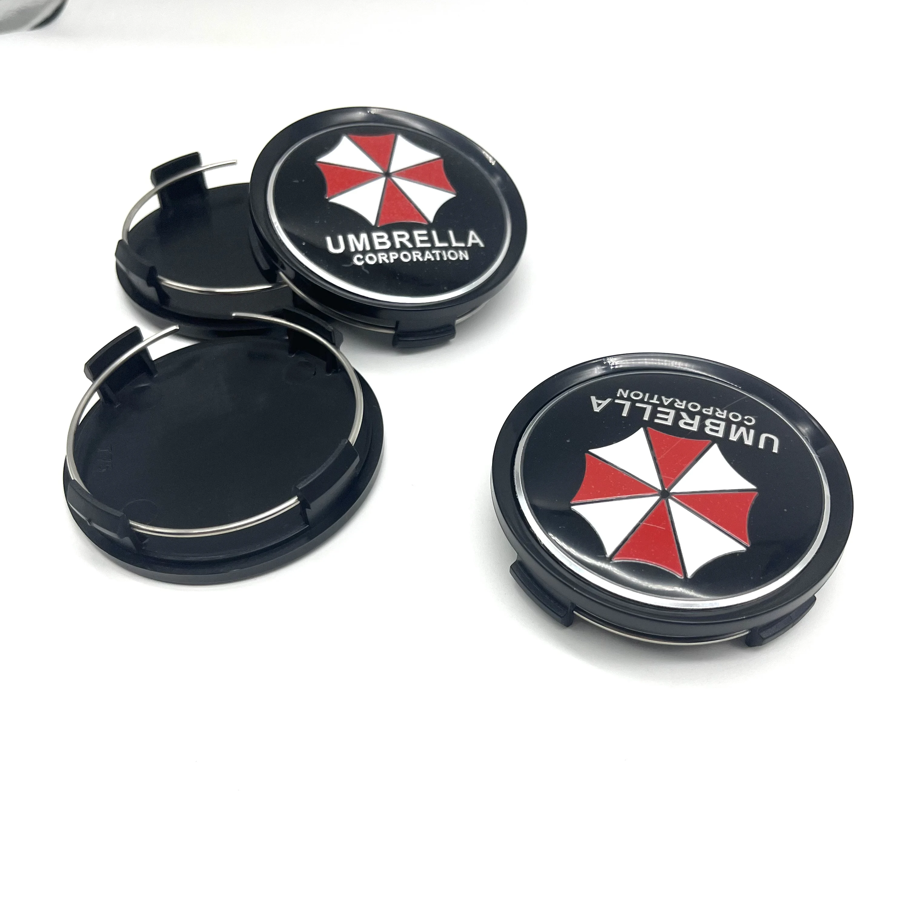 4Pcs OD75mm ID70mm Car Wheel Center Hubcap Rims Cover 3D 65mm UMBRELLA CORPORATION Badge Emblem Sticker Auto Styling Accessories - view 3