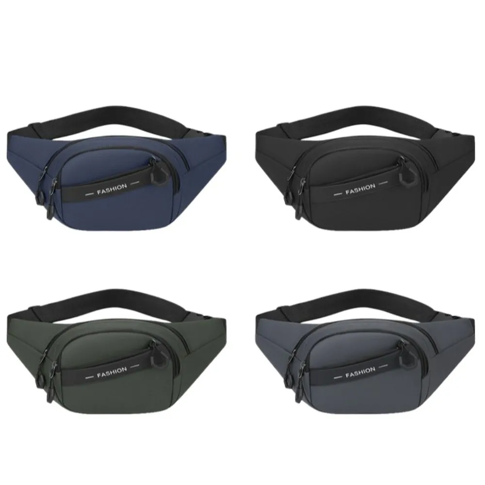أزياء متعددة الوظائف الرجال حقيبة صدر للرجال مقاوم للماء خفيفة الوزن فاني الهاتف حزمة حقيبة بحزام مقاومة للاهتراء الرياضة حقيبة الهاتف الرياضية #5