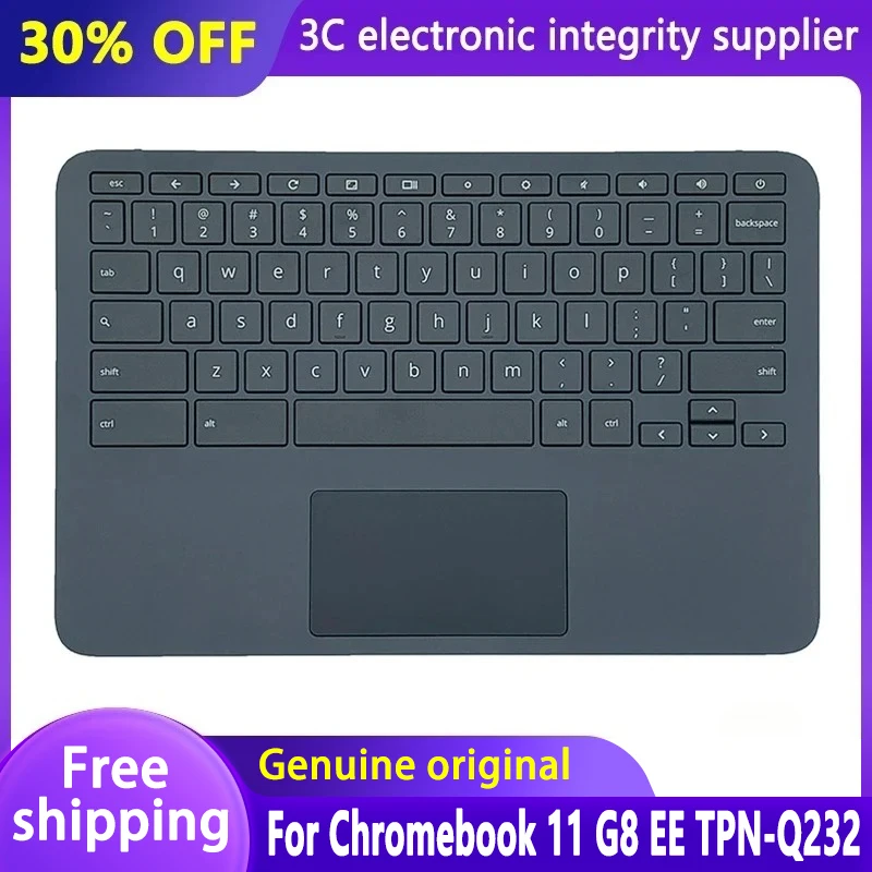

НОВЫЙ упор для рук для Chromebook 11 G8 EE TPN-Q232, чехол для ноутбука, верхняя крышка, сменная английская клавиатура США, черный L92832-001