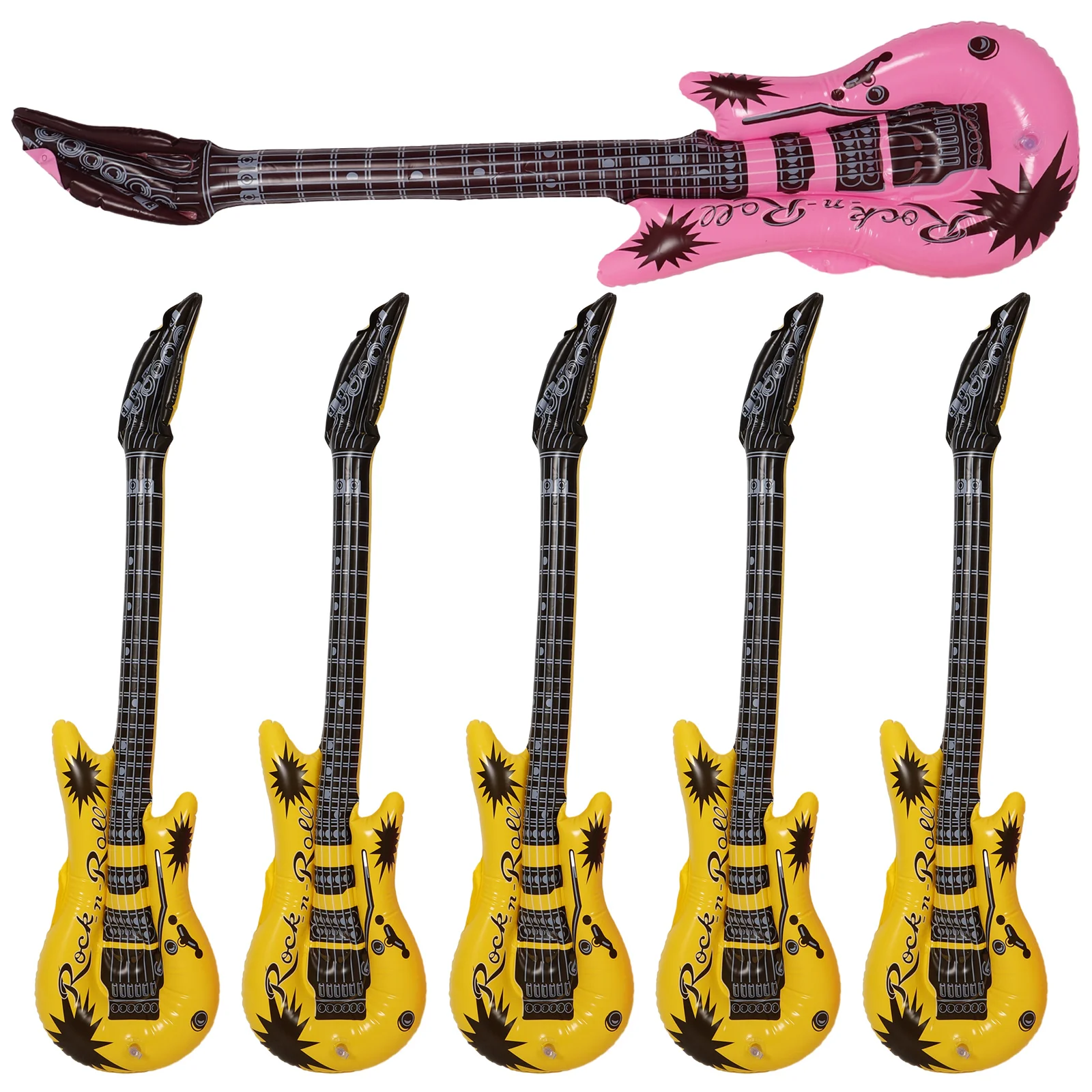 풍선 기타 풍선 블로우 악기 파티 소품, 성인 어린이 생일 파티 장식, 카니발 파티 호의