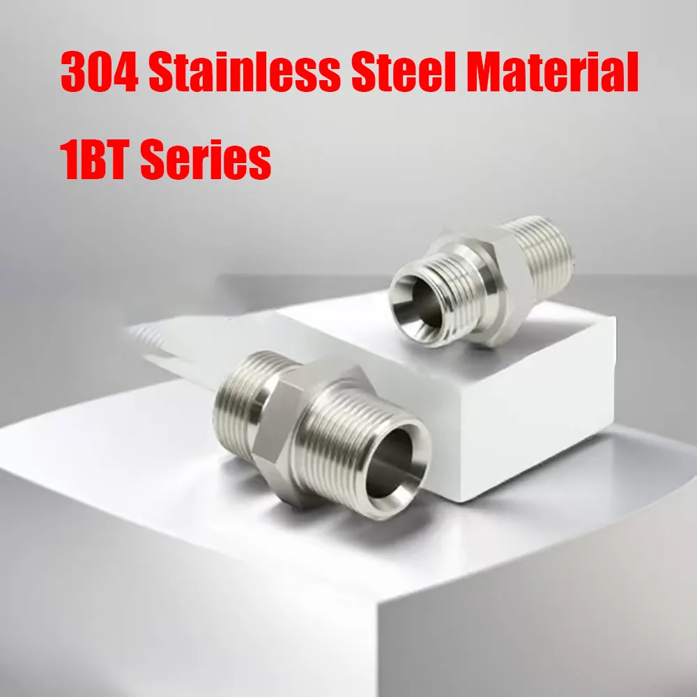 1BT Connector Hydraulic British Variable Diameter Cone Pipe R Thread to G Thread External Thread British Mating Within 60 Degree