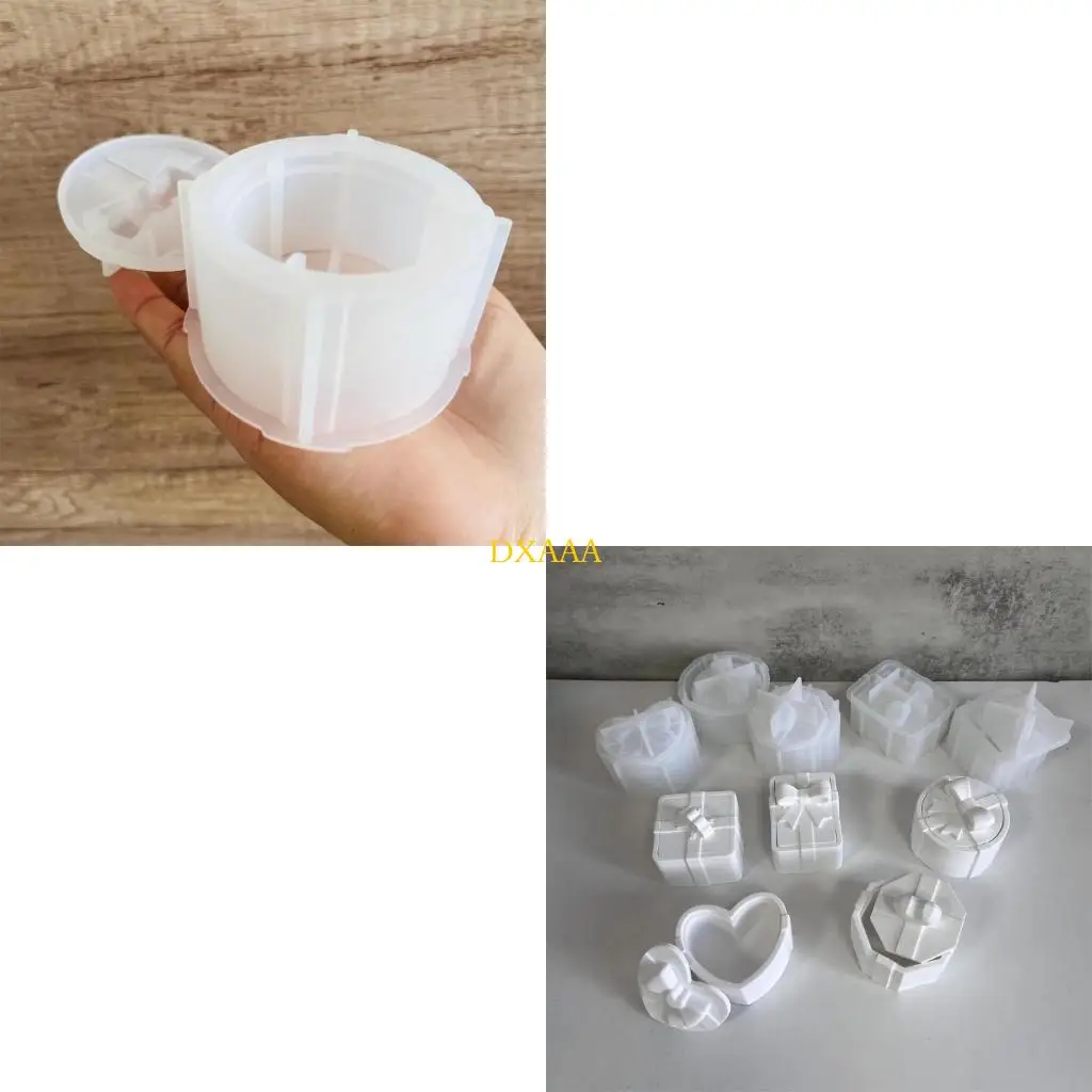 DXAA Jewelry Organizers Silicone Mold for Crafting Unique Resin Gifts Storage Boxes
