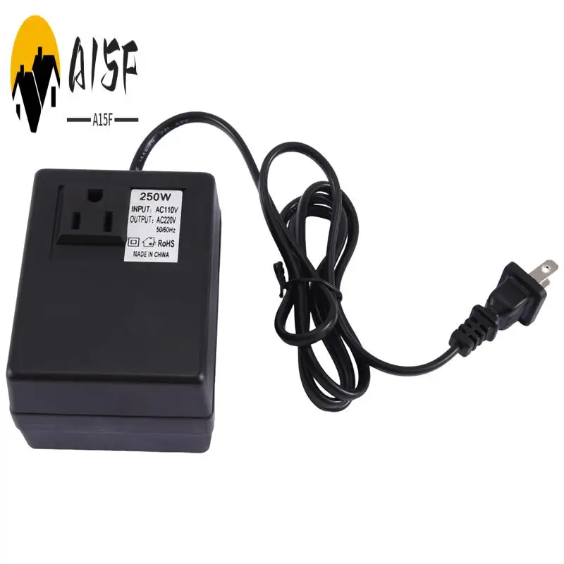 

A15F-110V до 220 В 250 Вт Многофункциональный удобный практичный портативный силовой трансформатор с вилкой стандарта США