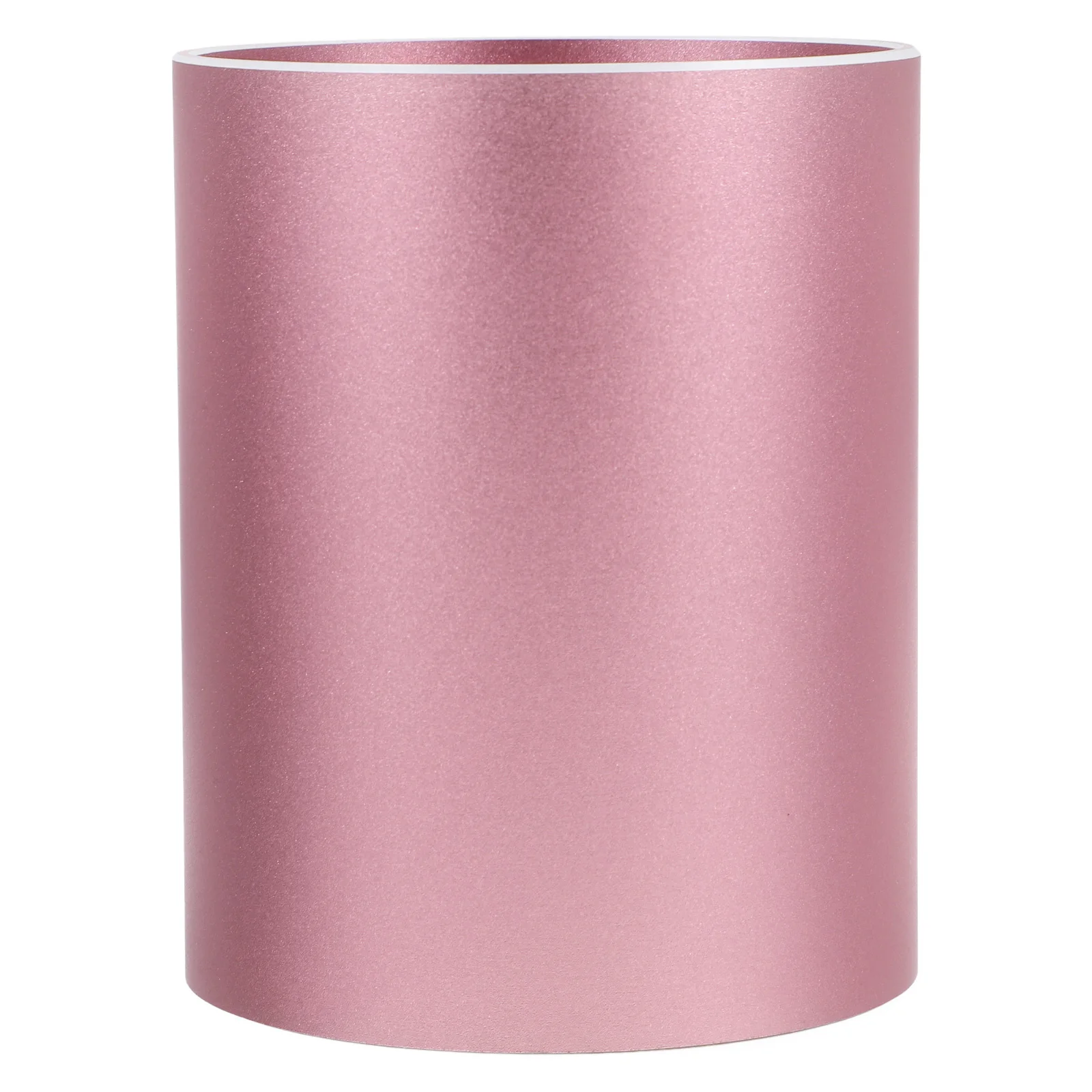 

Aluminum Alloy Pen Holder Round Desk Organizer Non-Slip Base Soft Lined Desktop Stationery Container For Office School