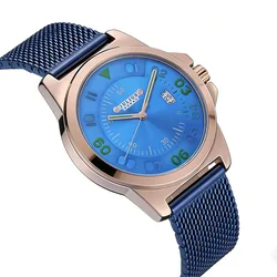 Auto Date Julius Men's Watch Miyota Mov't Fashion Hours Dress Stainless Steel Bracelet Retro Boy's Birthday Gift Box