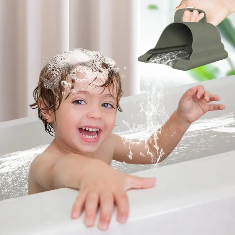 Couvercle de bec de baignoire en silicone pour enfants, dessin animé, multifonctionnel, protecteur, jouets de bain pour enfants, couleurs vives