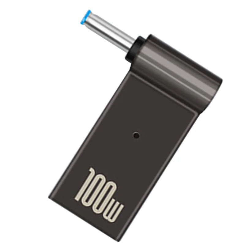 USB Typ C Buchse auf 4,5 x 3,0 mm Klinke Stecker Laptop Ladeadapter 100 W PD Power Ladegerät Anschluss Spitze für