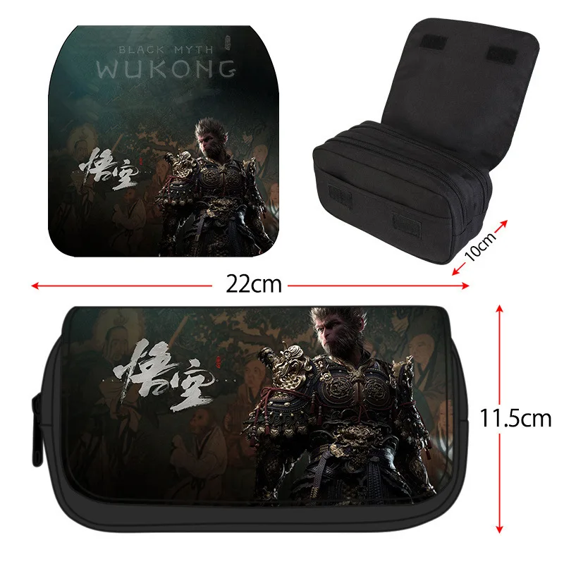 2024 New Game Black Myth Wukong Pen Bags Women and men Travel Bags Student bilayer Storage Bag handbag coin purse birthday gifts