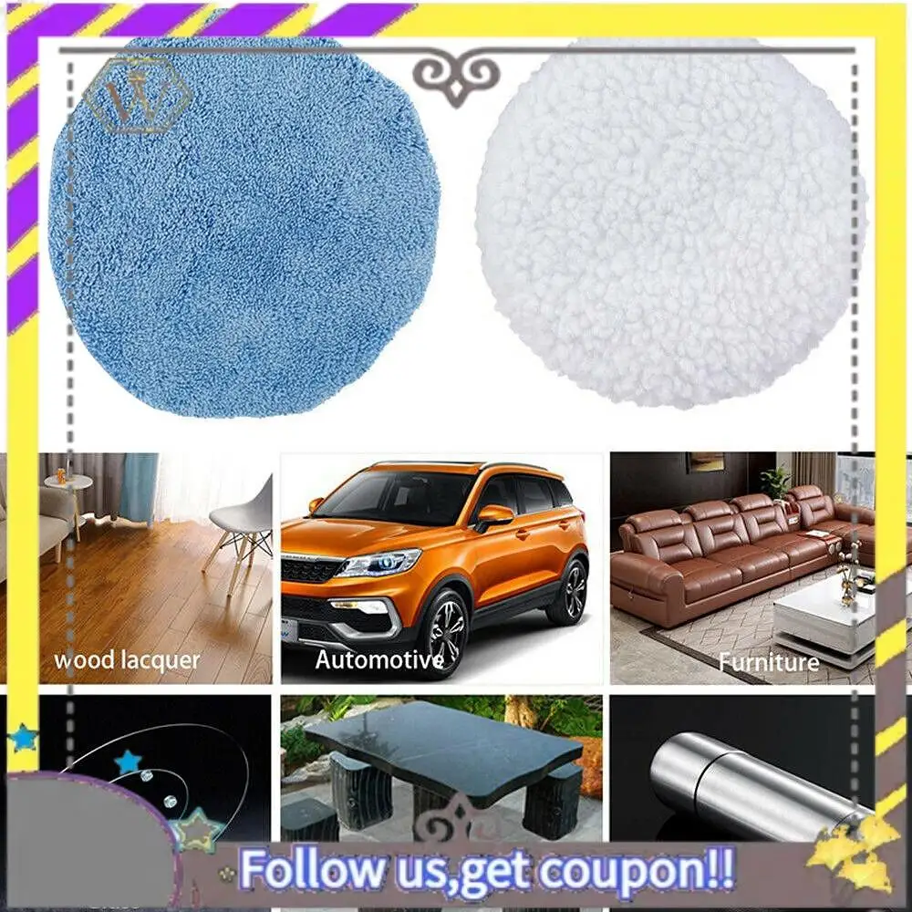 ABXV-8PCS 9-10 pouces cireuses de polissage ensemble de capot polisseuse tampon couverture outil de polissage