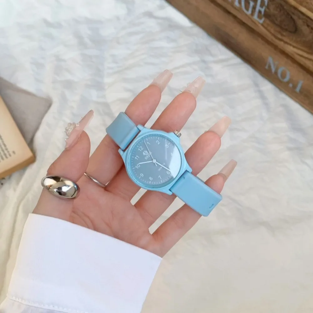 

Креативные наручные часы с силиконовым ремешком, повседневные студенческие кварцевые часы, регулируемые многоцветные кварцевые часы для женщин и девочек