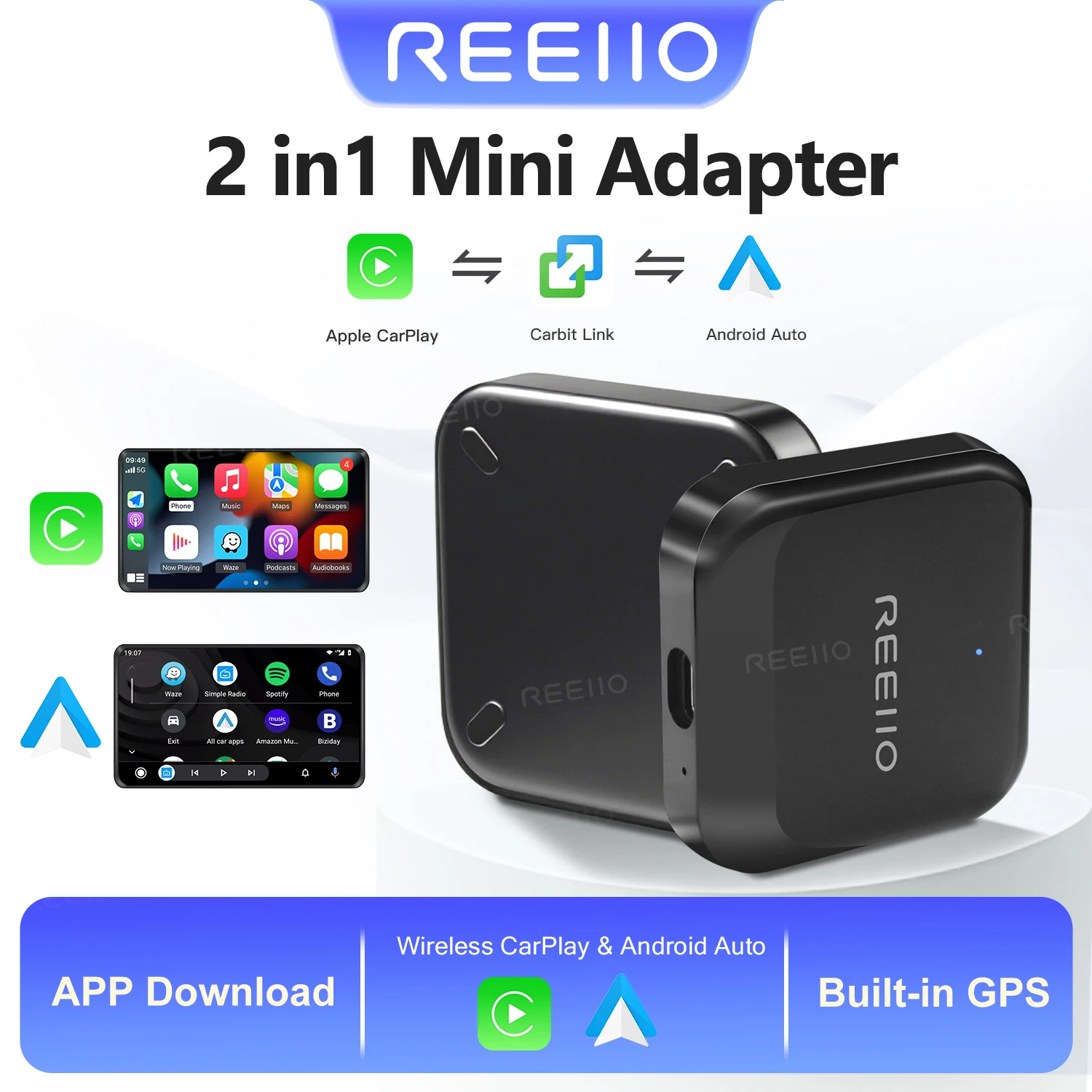 

New Plug and Play Carbitlink Smartlink Phonelink Adapter to Wireless CarPlay Android AUTO dongle Box Jetour X70X70S X90 X95