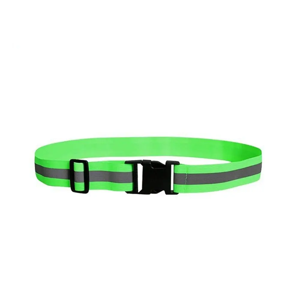 Waist Adjustable Reflective Waistband Belts Elastic 8 Colors Running Cycling Waistband 4*1.5cm High Visible Waistband