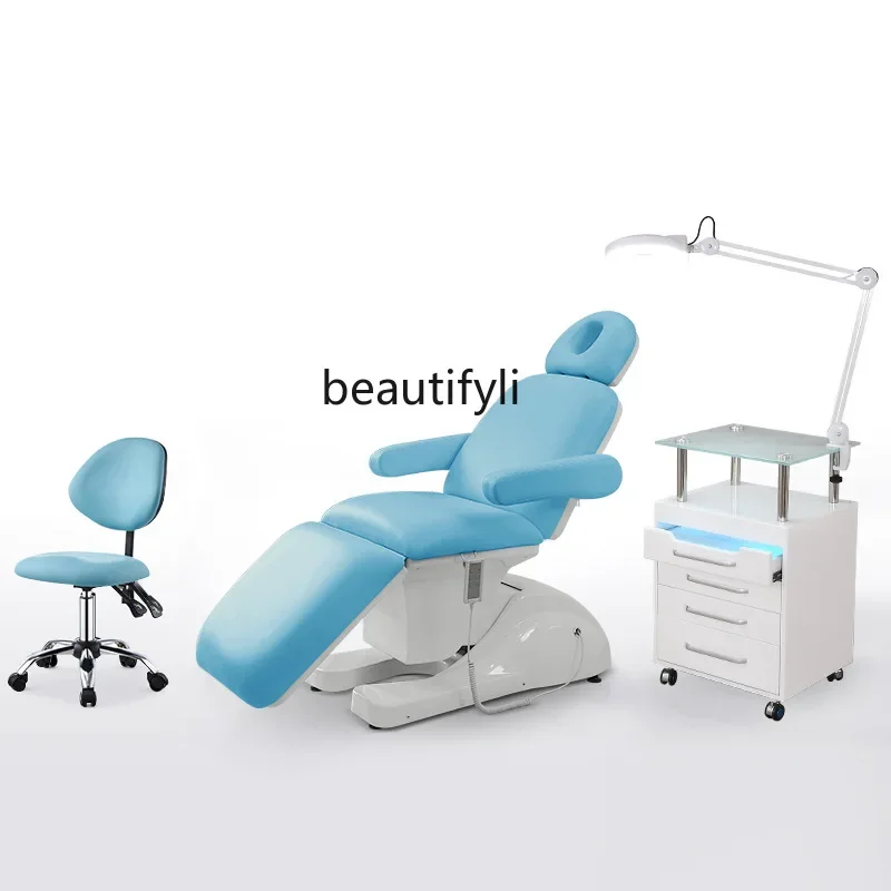 Lit électrique pour écouteurs de beauté, chaise de traitement spécial pour salon de beauté, lit de micro proporplastique, lit de clinique dentaire