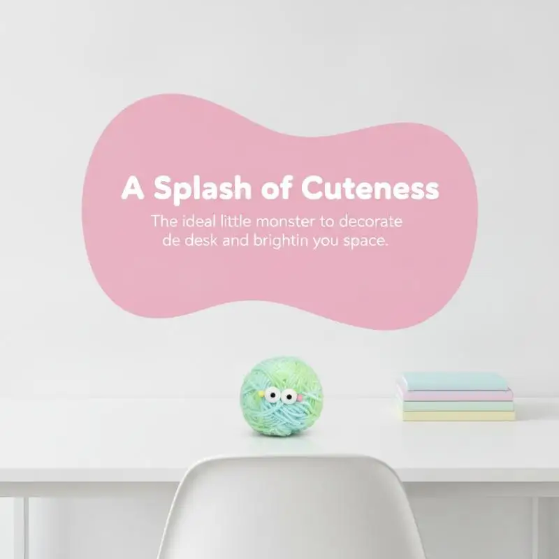 New Pocket Size Woolen Monster  Toy Soft Cute Stress Relief Vent Fidget Toy for Outdoor Travel Commute Relax Gift