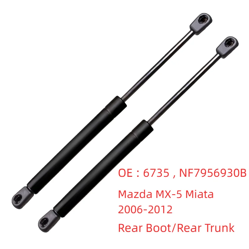2Pcs Trunk Lift Supports Struts Shocks 6735 NF7956930B NF79-56-930B NF7956930C NF80-56-930B For Mazda MX - 5 Miata 2006 - 2012