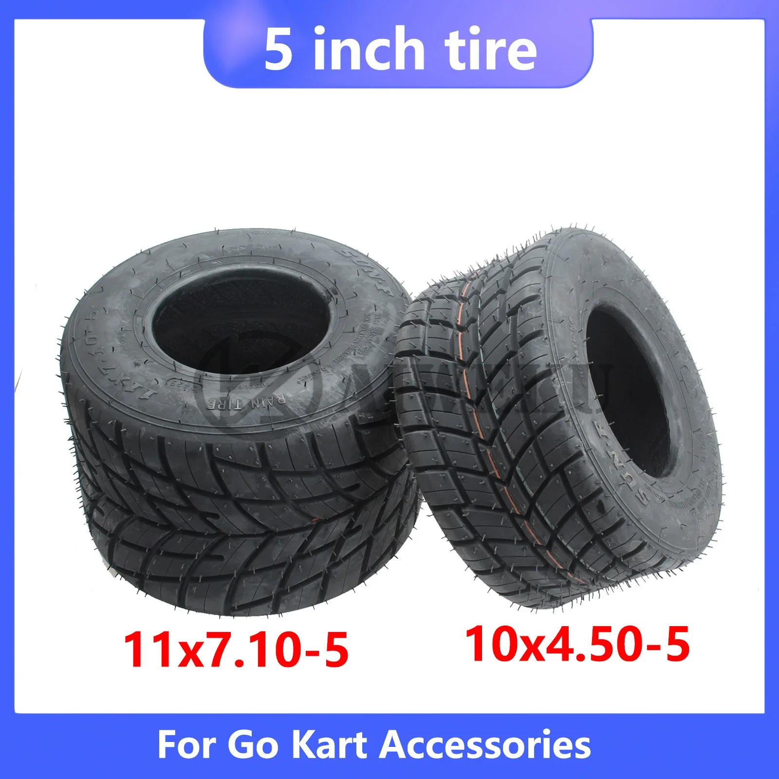 Pneumatici Go Kart da 5 pollici 10x4.50-5 11x7.10-5 Pneumatici anteriori e posteriori per kart competitivo, pneumatici antipioggia antiscivolo