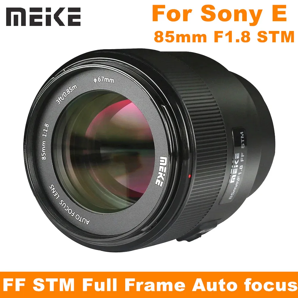 Meike 85mm F1.8 Auto Focus Medium Telephoto Stepping Motor Full Frame Portrait Lens Compatible with  E-Mount Cameras