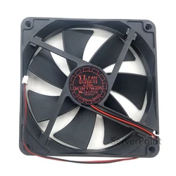 NEW For Yate Loon Fan D14SH-12 DC 12V 0.70A 140x140x25mm 2-Wire Server Cooler Fan Free shipping
