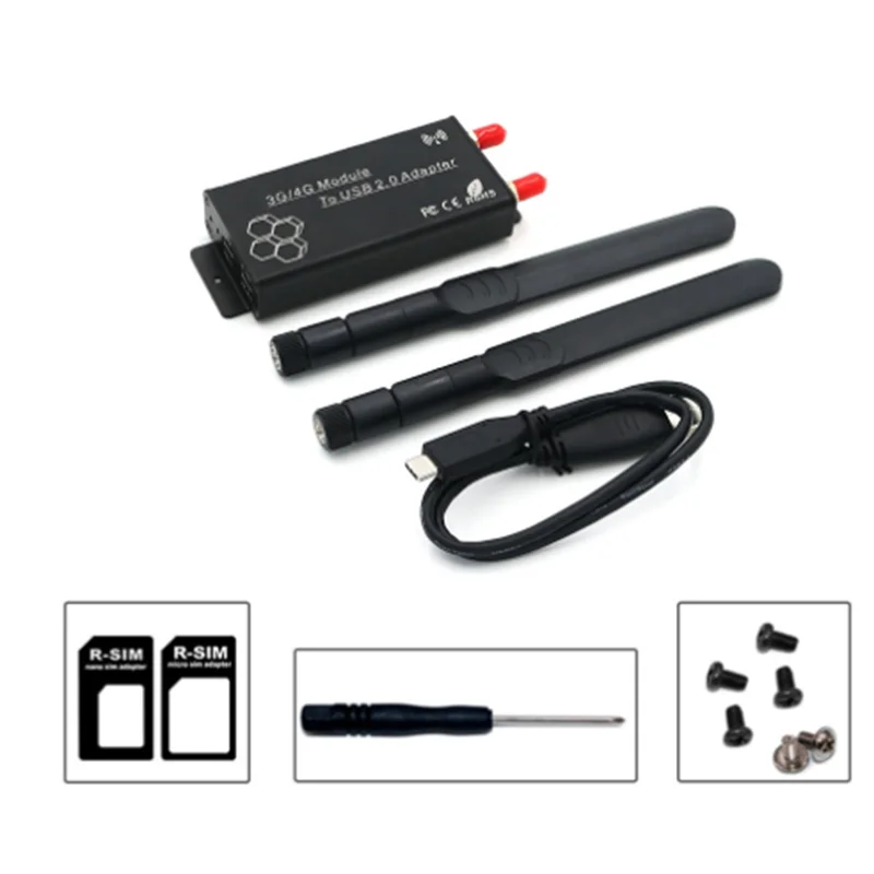 

Адаптер Mini PCI-E к USB 2.0 (TYPE C) со слотом для SIM-карты и вспомогательным интерфейсом питания для модуля WWAN/LTE