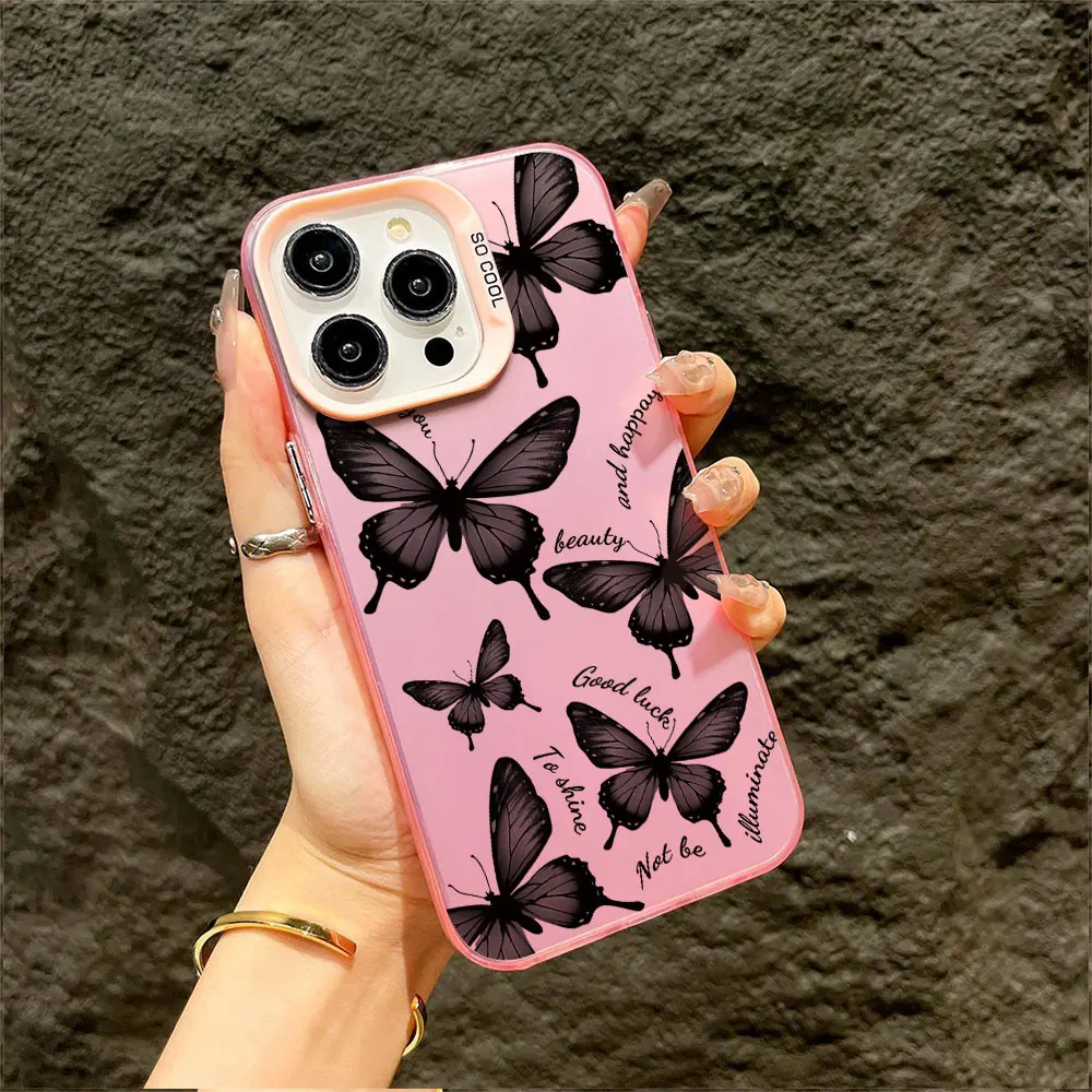 For Tecno Camon 20 20 Pro 4G 5G Pop 7 8 Case Soft Silicone IMD Colorful Butterfly Phone Case For Tecno Pop 7 Pro Itel P55 Cover