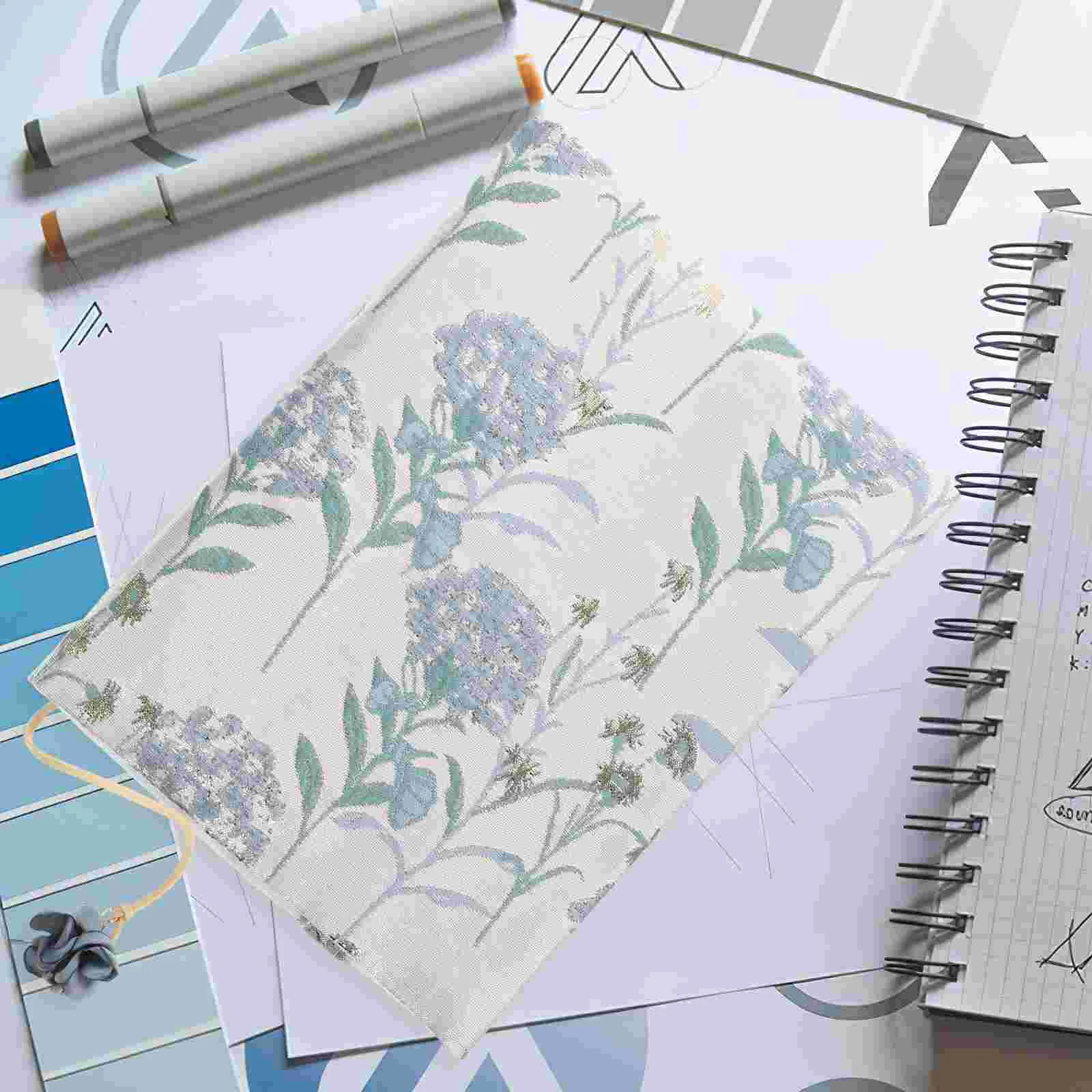 Handmade Cloth Book Cover Protective Protector Trendy Decor Covers for Paperbacks Dandelion Powder Student Use