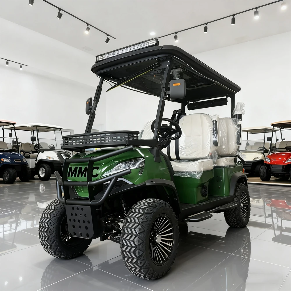 مصنع الصانع 60 فولت عربة جولف صغيرة الطاقة الجديدة الشارع القانوني 72 فولت بطارية ليثيوم على الطرق الوعرة مركبة 4 مقاعد عربة جولف كهربائية