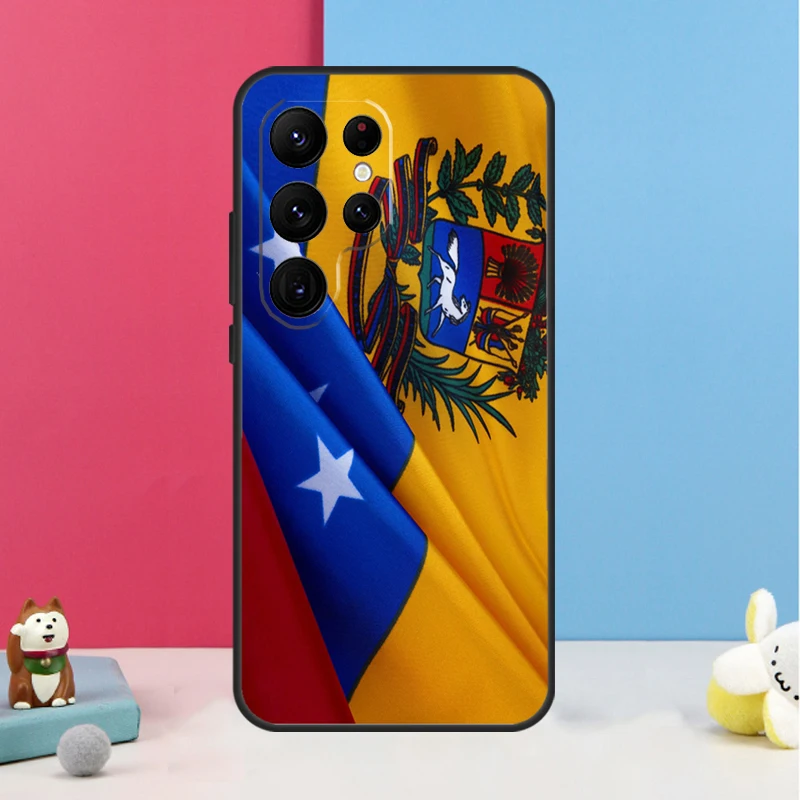 Etui z herbem wenezuela do Samsung Galaxy S22 S23 Ultra S9 S10 Plus Note 10 20 Ultra S20 S21 FE miękka okładka