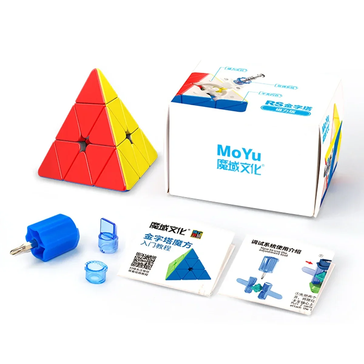 

MOYU RS 3x3 Pyraminx Magnetic Magic Speed Cube Moyu RS M Maglev Professional Fidget Toys RS M Pyramid Cube Cubo Magico Puzz