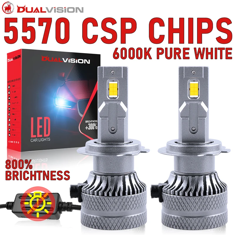 

Canbus H7 Led Car Headlight Bulbs H4 H1 H8 H9 H11 HB3 HB4 9005 9006 9012 HIR2 Universal STG Auto Lamp 12V 6000K White Fog Light