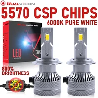 Canbus H7 bombillas Led para faros de coche H4 H1 H8 H9 H11 HB3 HB4 9005 9006 9012 HIR2 Universal STG Auto lámpara 12V 6000K luz antiniebla blanca