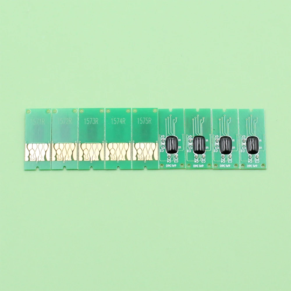 9Color/lot T1571-T1579 CISS Refill ink cartridge auto reset chip for Epson R3000 printer