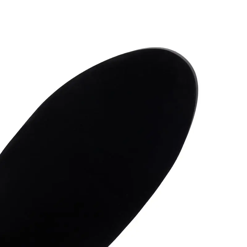 ORCHA LISA موضة المرأة منتصف العجل الأحذية جولة تو 5 سنتيمتر كتلة كعب سستة Bowknot قطيع الجلد المدبوغ حجم كبير 41-43 زفاف ناضجة #6