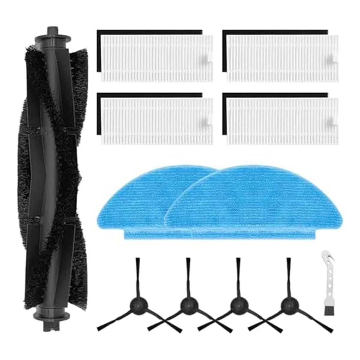 ชุดอุปกรณ์เสริมสำหรับ L9000 tikom 12ชิ้นสำหรับ SL60D lubluelu สำหรับ laresar L6 NEX สำหรับ honiture Q6 SE หุ่นยนต์ดูดฝุ่น