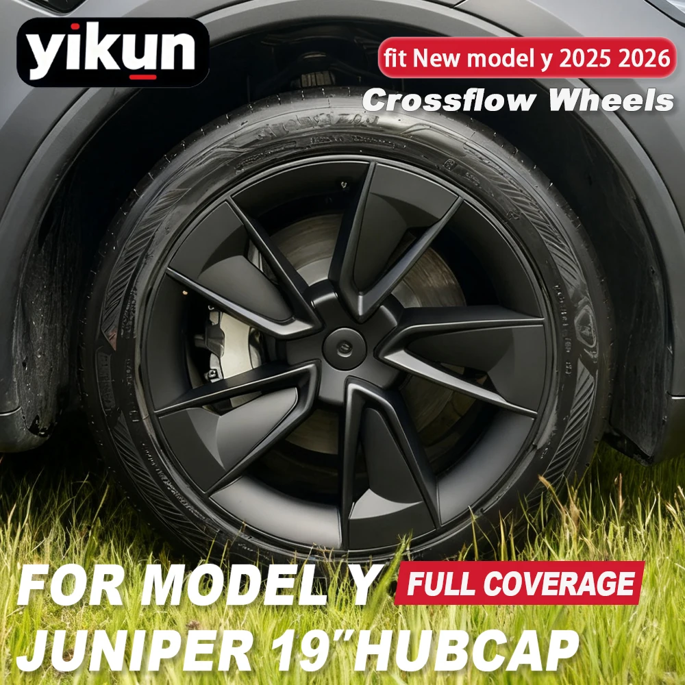 

19 Inch Hub Cap For Tesla Model Y Juniper Performance Replacement 4Pcs Wheel Cover Automobile Hubcap Full Rim Car Accesorio 2026