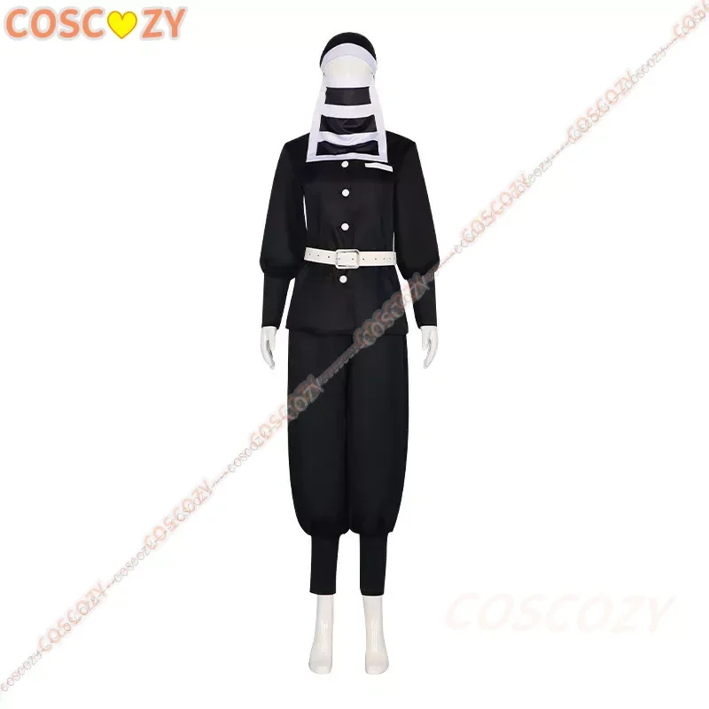 Goto Cosplay Costume Anime Black Kakushi Uniform Face Cover Outfits Top Pants Full Set Cosplay Costume