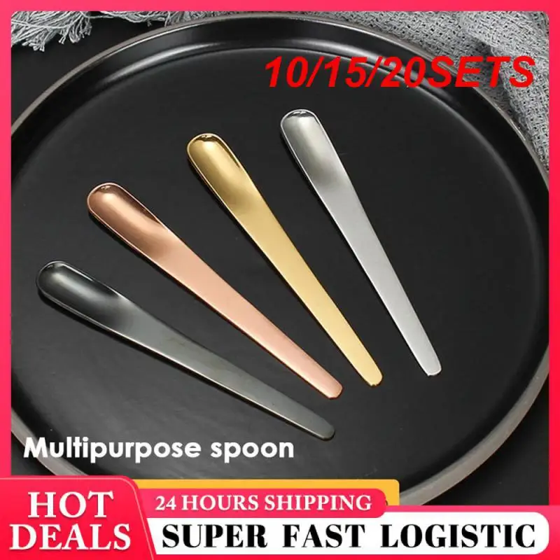 10/15/20SETS Coffee Spoon Light Weight Coffee Ice Cream Spoon Seasoning Spoon Kitchen Utensils Popular Choice Matte Household