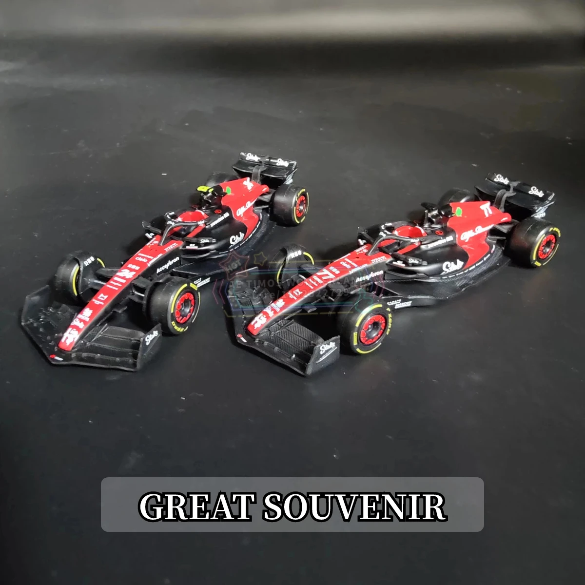 Bburago 1:43 2023 Alfa Romeo C43 Replica F1 Racing Car Model Miniature Scale Diecast Toy Formula 1 Fans Kid Xmas Gift for Boy