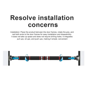 Porta Pull-up Chin-up Bar, 65-85cm, 25.1in-33.1in, Sem Parafuso, Treinamento De Força, Equipamento De Treino, Porta 6 principais vendas ginásio barra - №6