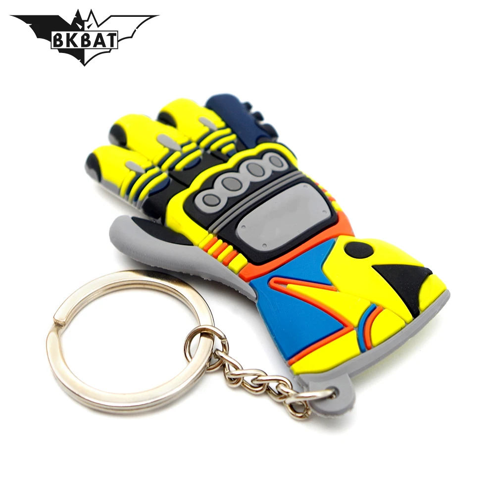 Motorcycle Keychain Rubber Keyring Key Chain 3D Key Ring Helmet Boots Shoes Accessories for Yamaha Y15Zr Yfz450 Yz250 Yz125 Yz85