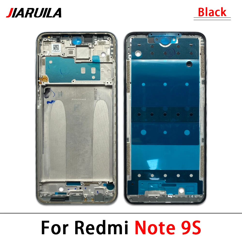 New For Xiaomi Redmi Note 7 8 9s Pro Front Housing LCD Frame Screen Bezel Holder Replacement Parts