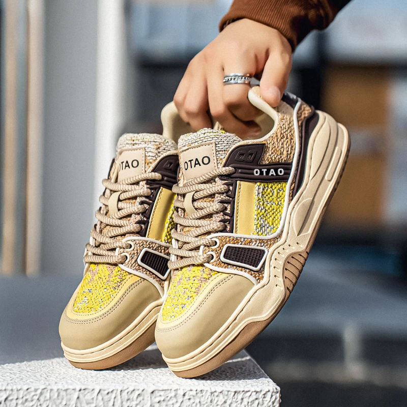 

Осенняя индивидуальная джинсовая мужская обувь для скейтбординга, модная универсальная мужская дизайнерская обувь на платформе, повседневная мужская обувь с низким вырезом