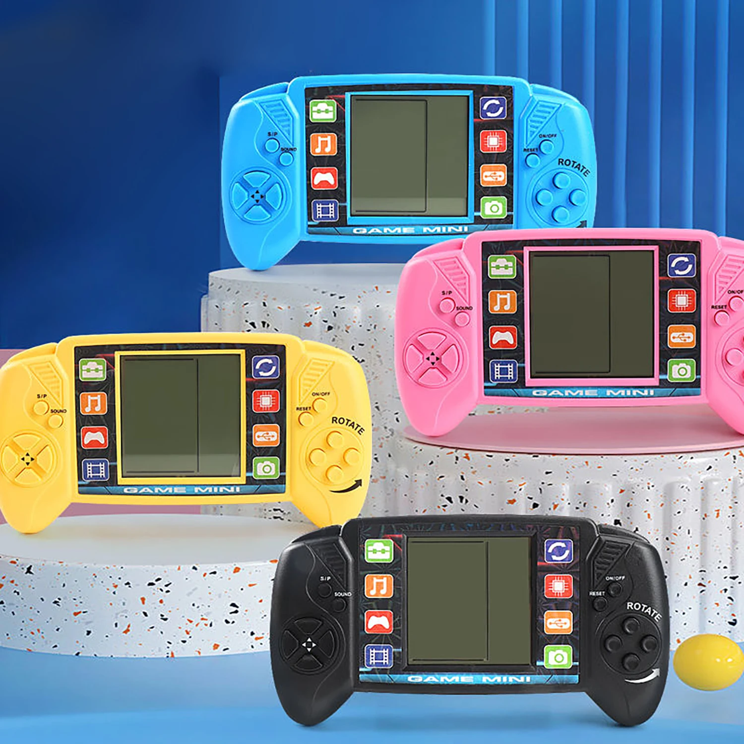 

Large screen block game console, children's parent-child interactive game, electronic toy