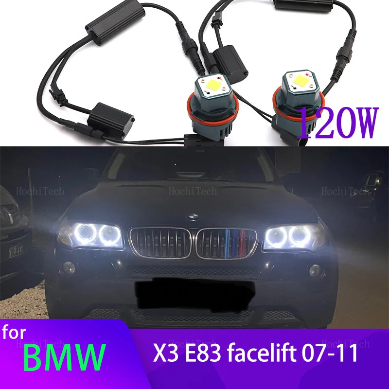 120W 6000K LED Angel Eyes Ring Marker Light Bulb Lamp For BMW E83 X3 Facelift 2007 2008 2009 2010 2011 Car Marker Lamps