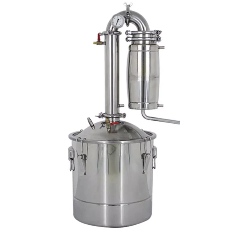 Large Capacity Home Brewing Device 20L/30L/50L Stainless Steel Alcohol Distiller Equipment Two Instal Methods