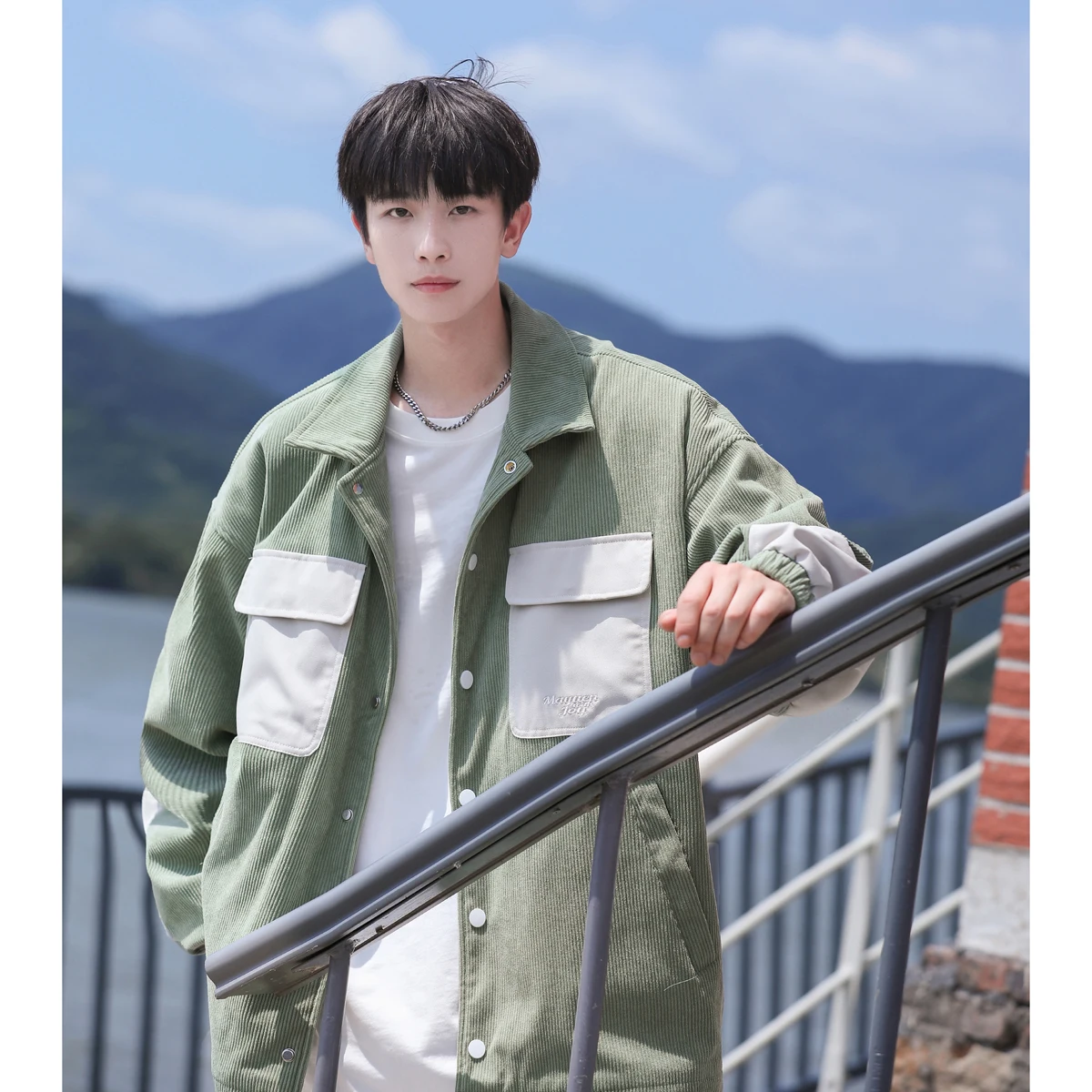 

Мужская вельветовая куртка свободного кроя в стиле High Street, модная, осенне-весенняя, оверсайз, в американском ретро-стиле, брендовая верхняя одежда