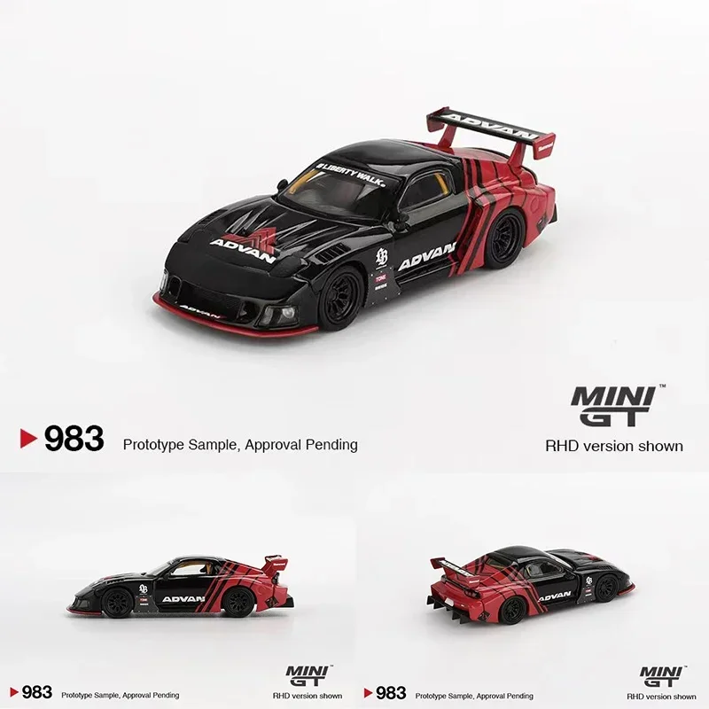 

PreSale MINIGT 983 1:64 LBWK Mazda RX-7 LB Super Silhouette Advan Diecast Diorama Car Model Toys
